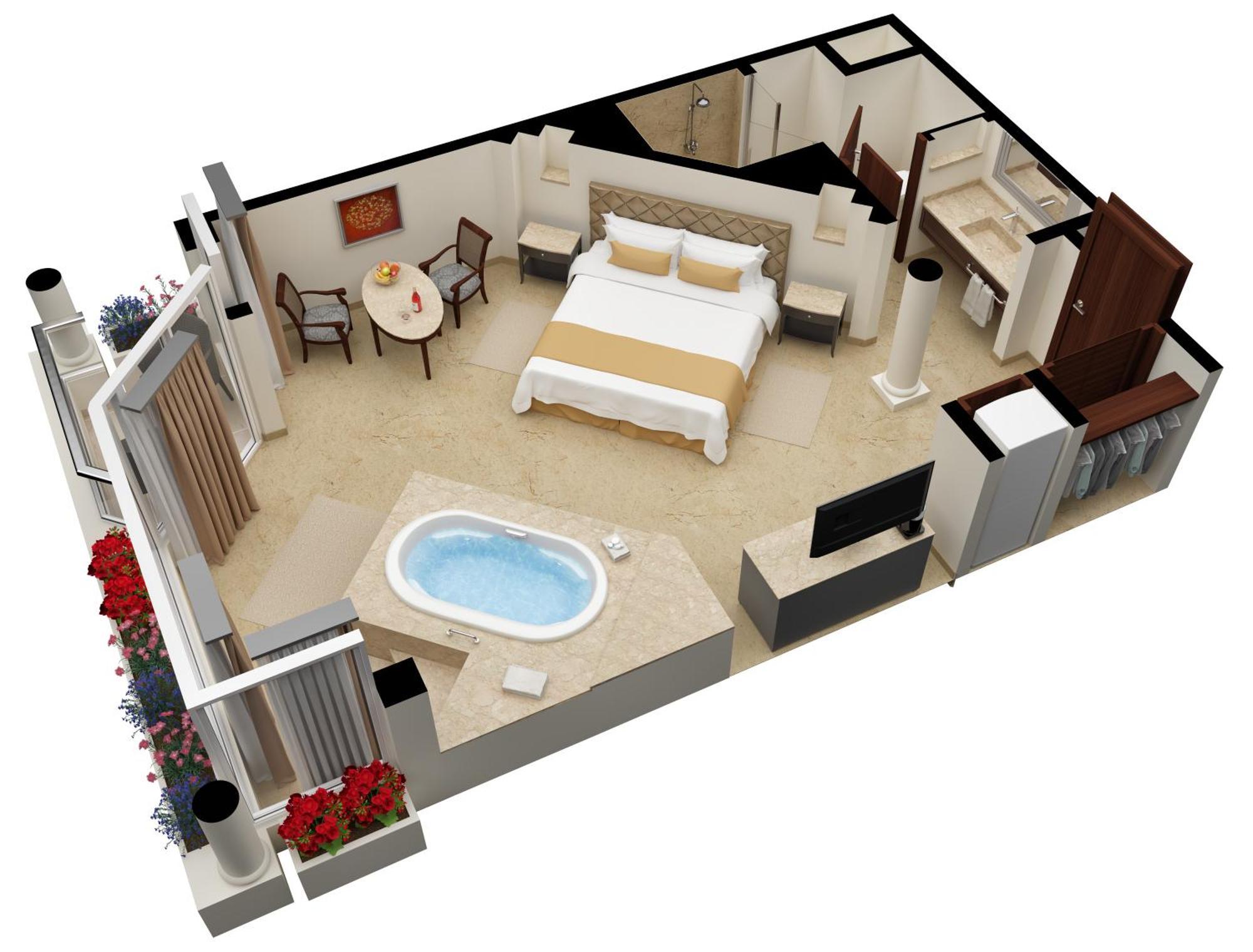 Superior Honeymoon Suite Kind Size Bed